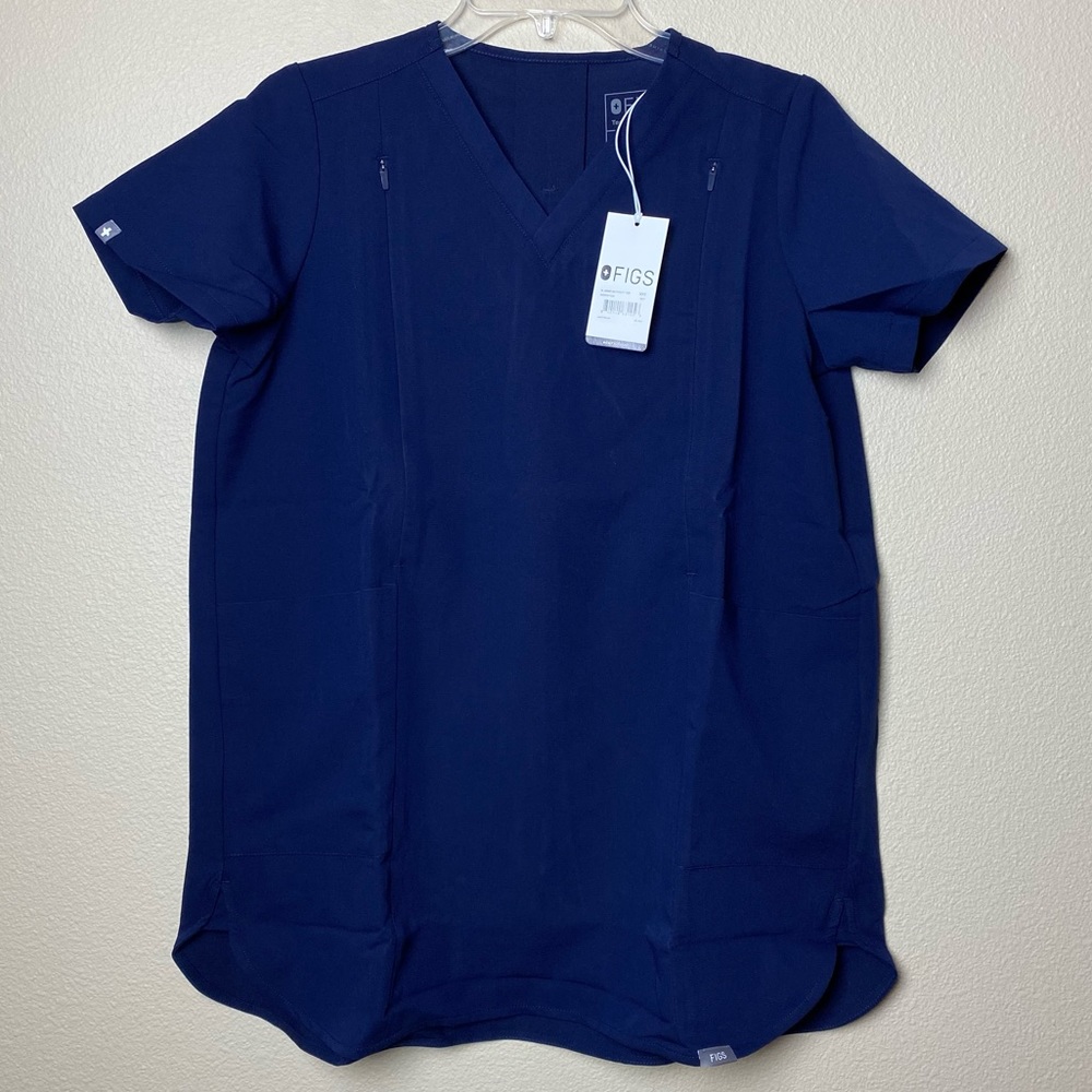 FIGS Maternity Top Mawe NWT XXS - Navy